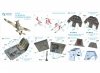 Quinta Studio QD32083 Bf 109G-2/G-4 3D-Printed & coloured Interior on decal paper (Hasegawa) 1/32